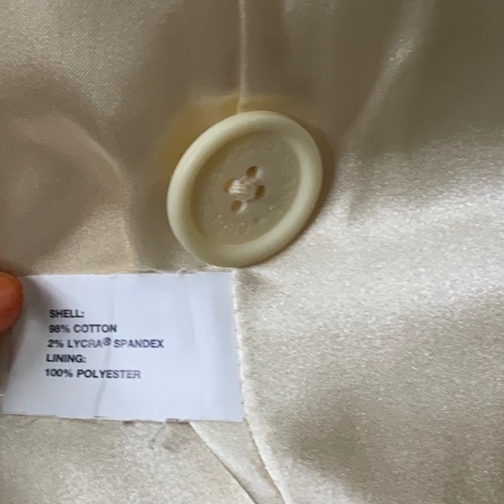 Gap Cotton Fully Lined Single Button Fitted Blazer - image 6